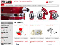 Náhľad web stránky Obchod s kuchyn. robotmi