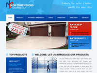 Náhľad web stránky New Dimensions Solutions